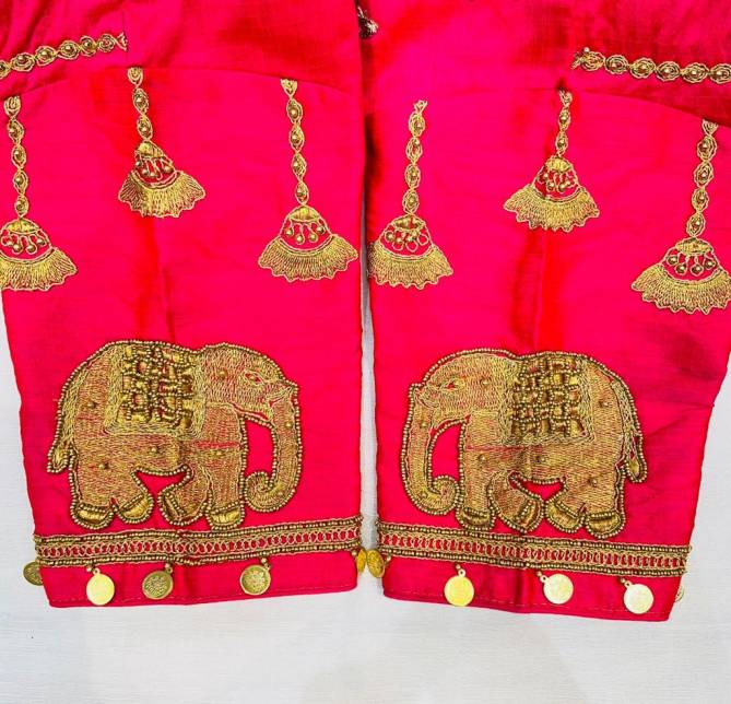 Ruhi Fashion Elephant Maggam Blouse Catalog